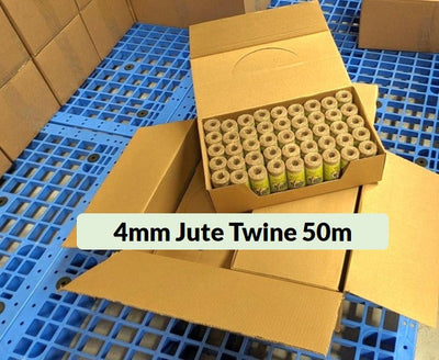 4mm Jute Twine - 50m Spool (100 Pack) | Strong & Eco-Friendly